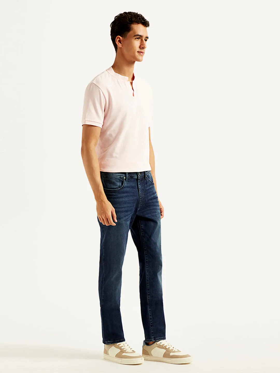 Men's 511 Dark Blue Slim Fit Mid Rise Jeans