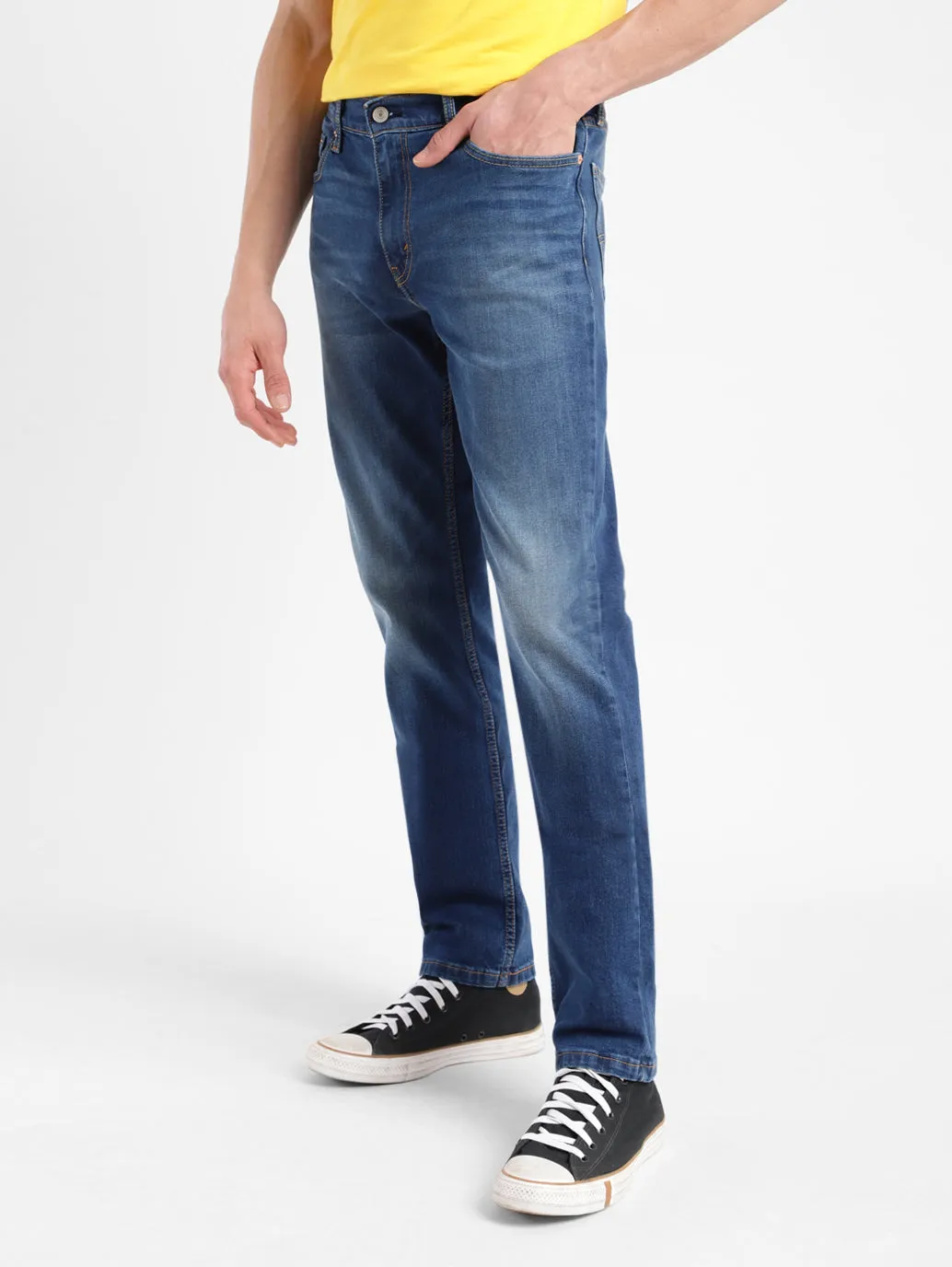 Men's 511 Dark Blue Slim Fit Mid Rise Jeans