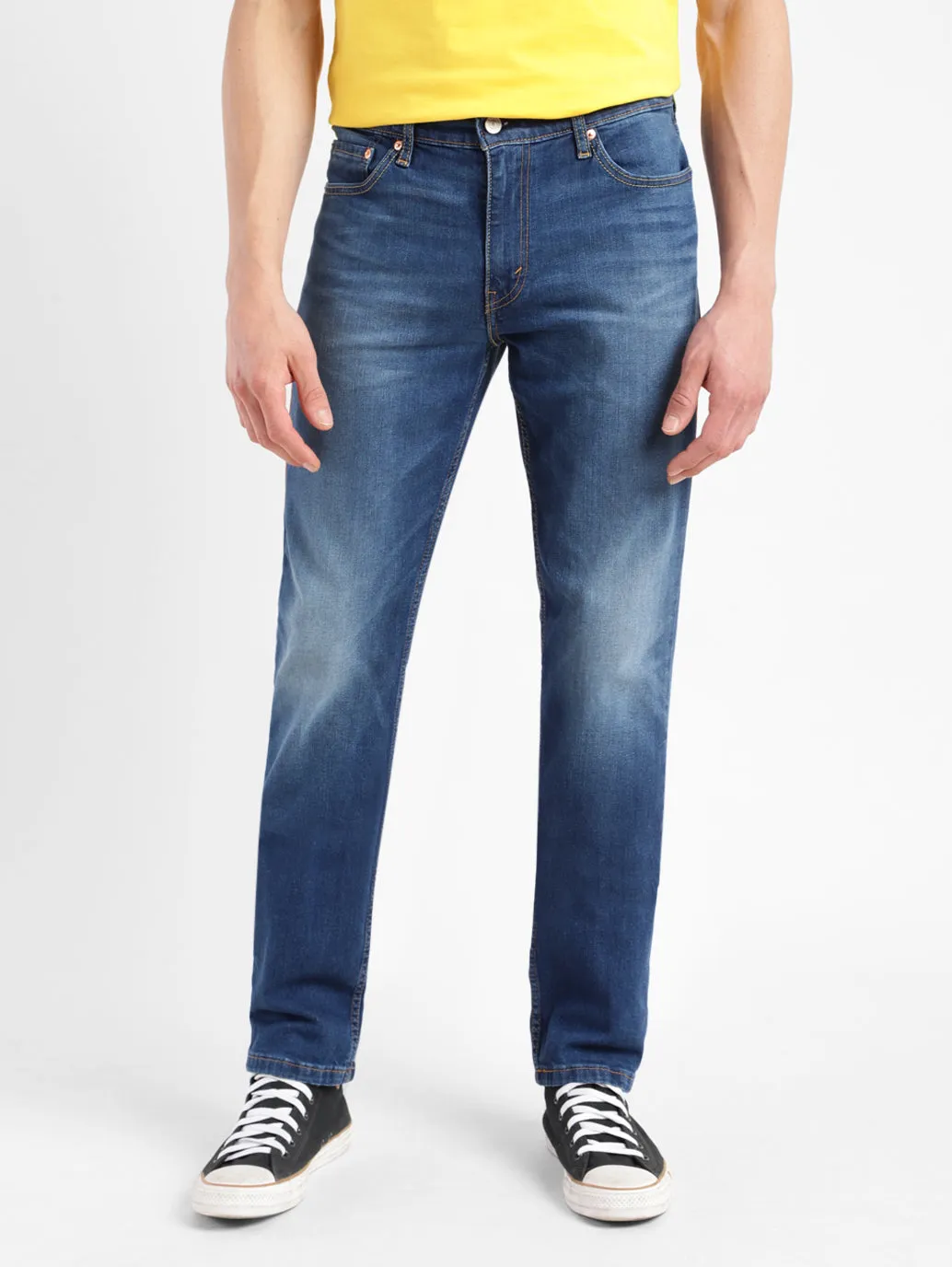 Men's 511 Dark Blue Slim Fit Mid Rise Jeans