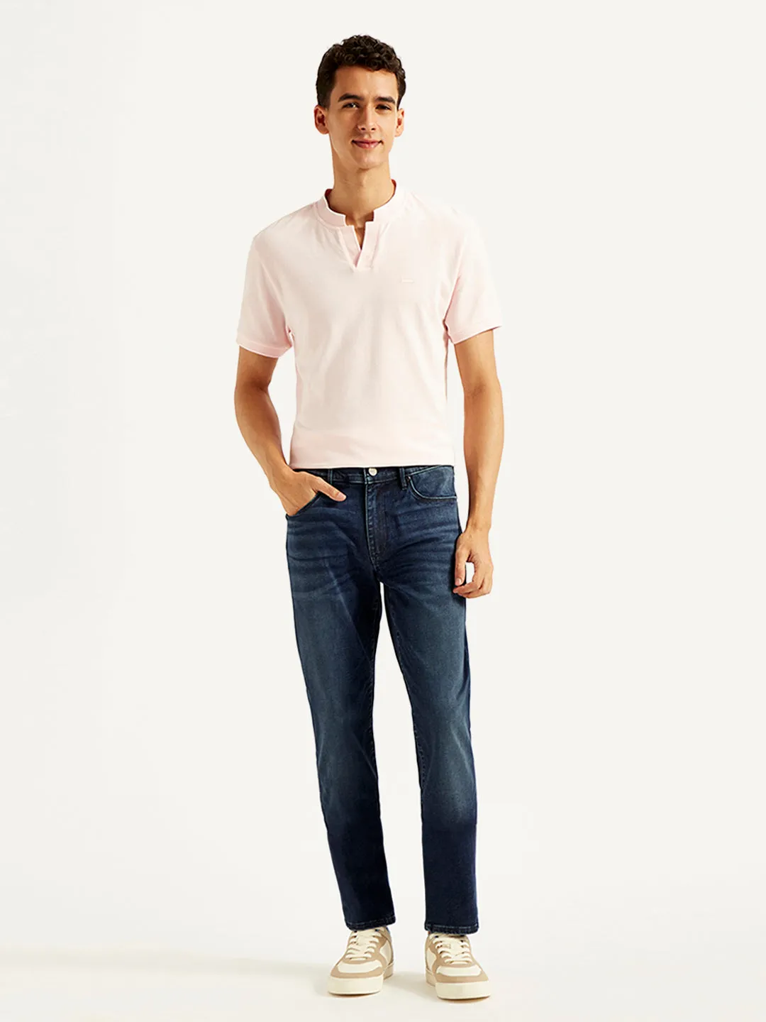 Men's 511 Dark Blue Slim Fit Mid Rise Jeans
