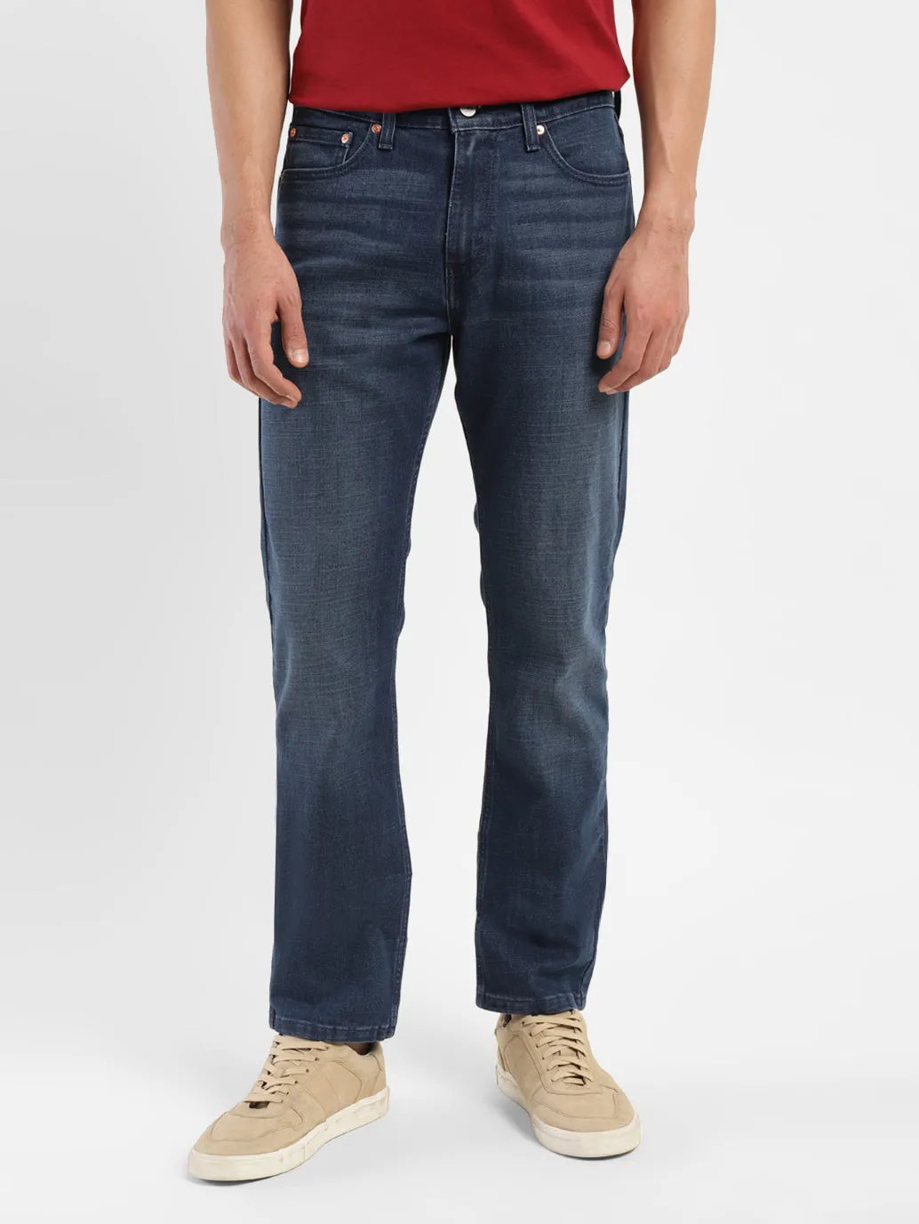 Men's 511 Dark Blue Slim Fit Mid Rise Jeans