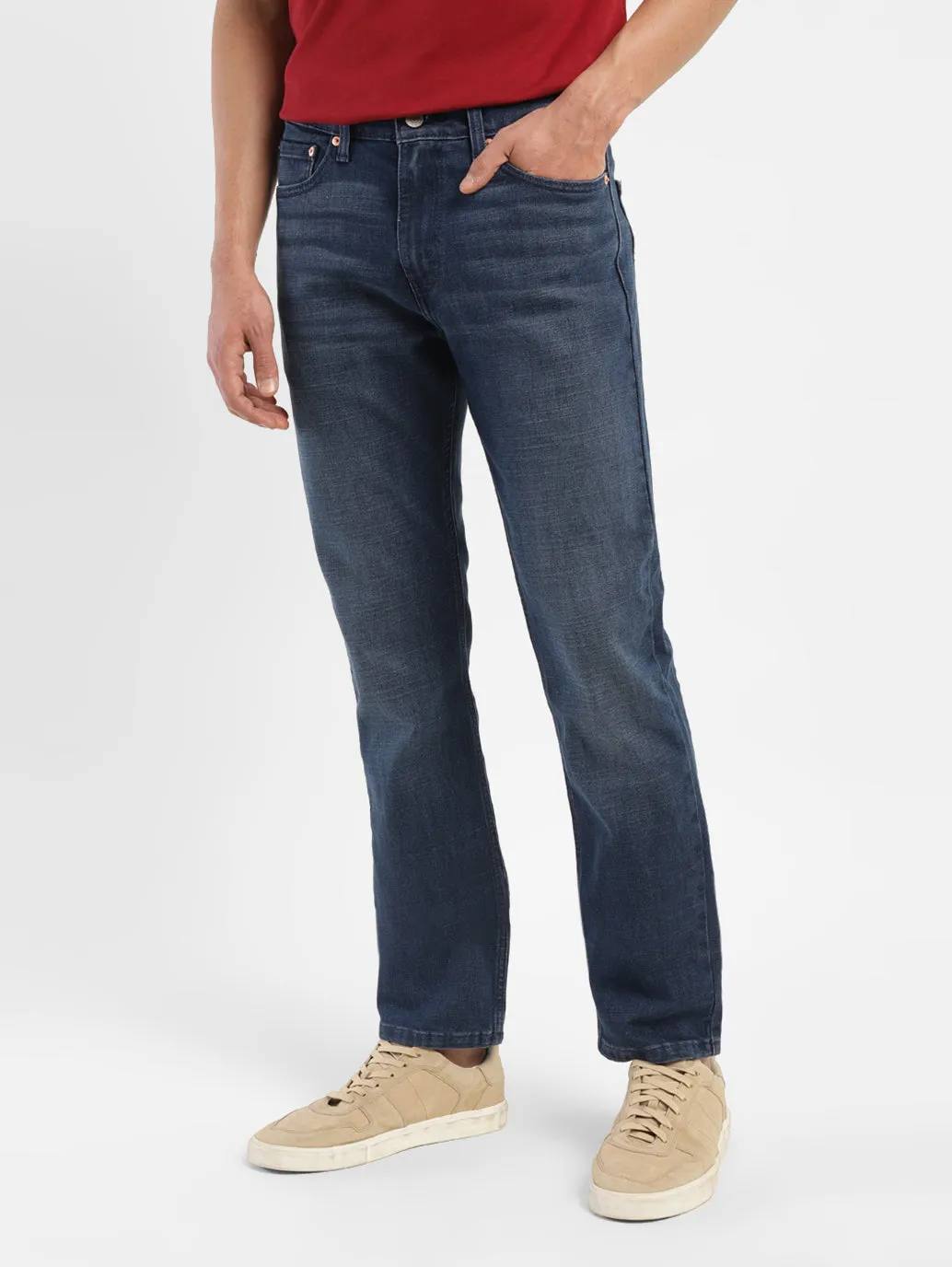 Men's 511 Dark Blue Slim Fit Mid Rise Jeans