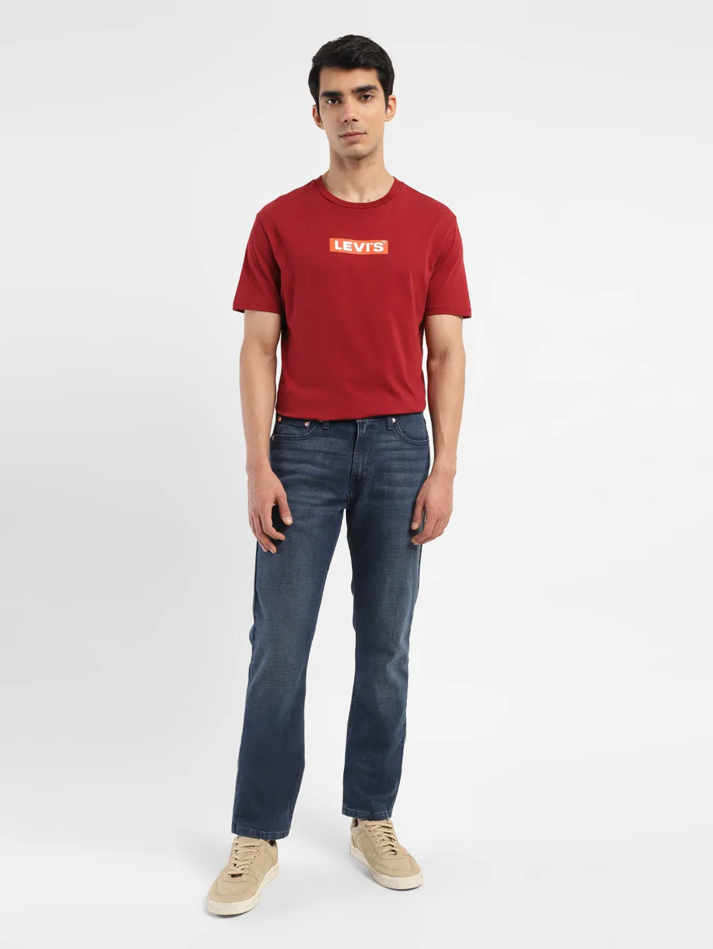 Men's 511 Dark Blue Slim Fit Mid Rise Jeans