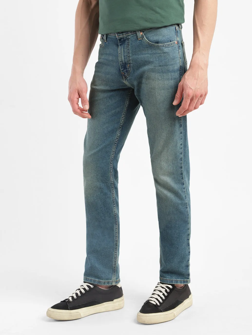 Men's 511 Dark Blue Slim Fit Mid Rise Jeans