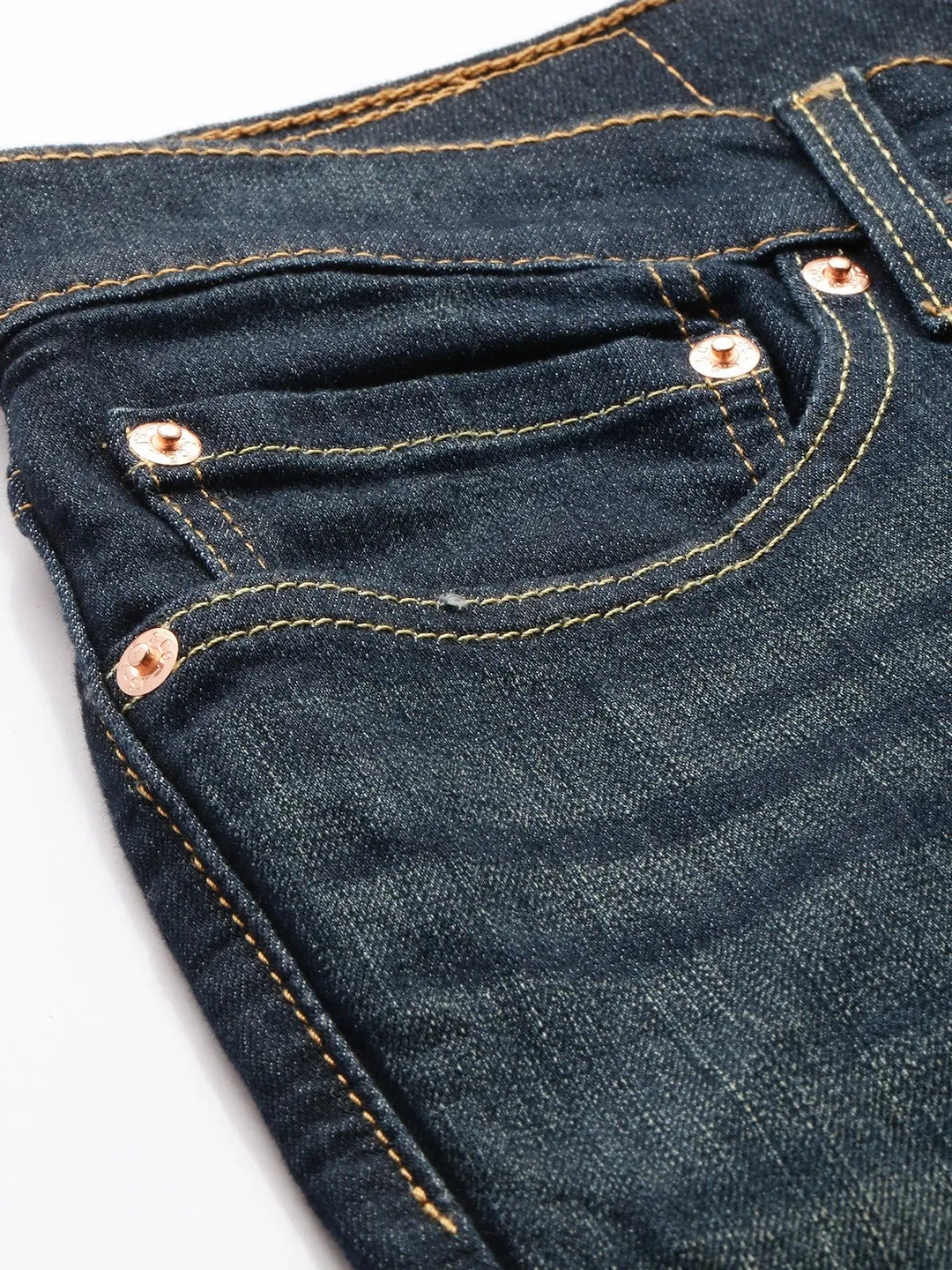 Men's 511 Dark Blue Slim Fit Mid Rise Jeans