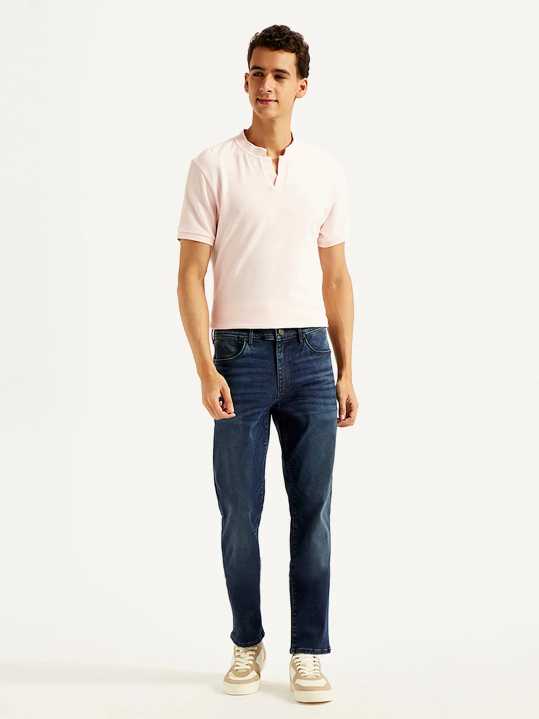 Men's 511 Dark Blue Slim Fit Mid Rise Jeans