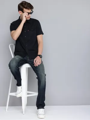 Men's 511 Dark Blue Slim Fit Mid Rise Jeans