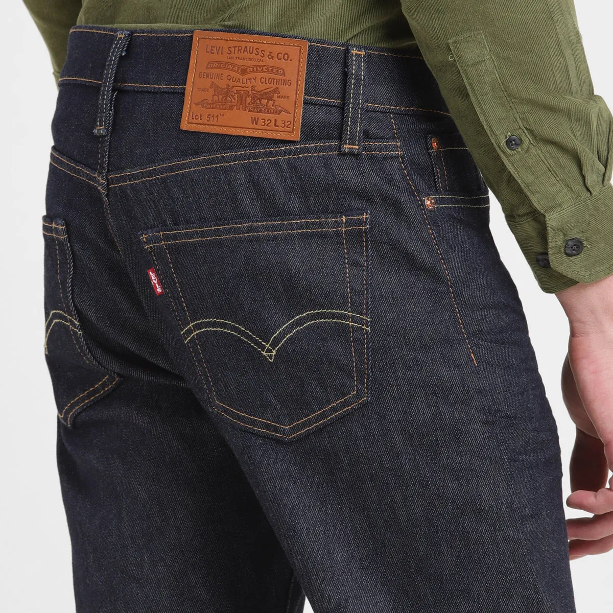 Men's 511 Dark Indigo Slim Fit Mid Rise Jeans