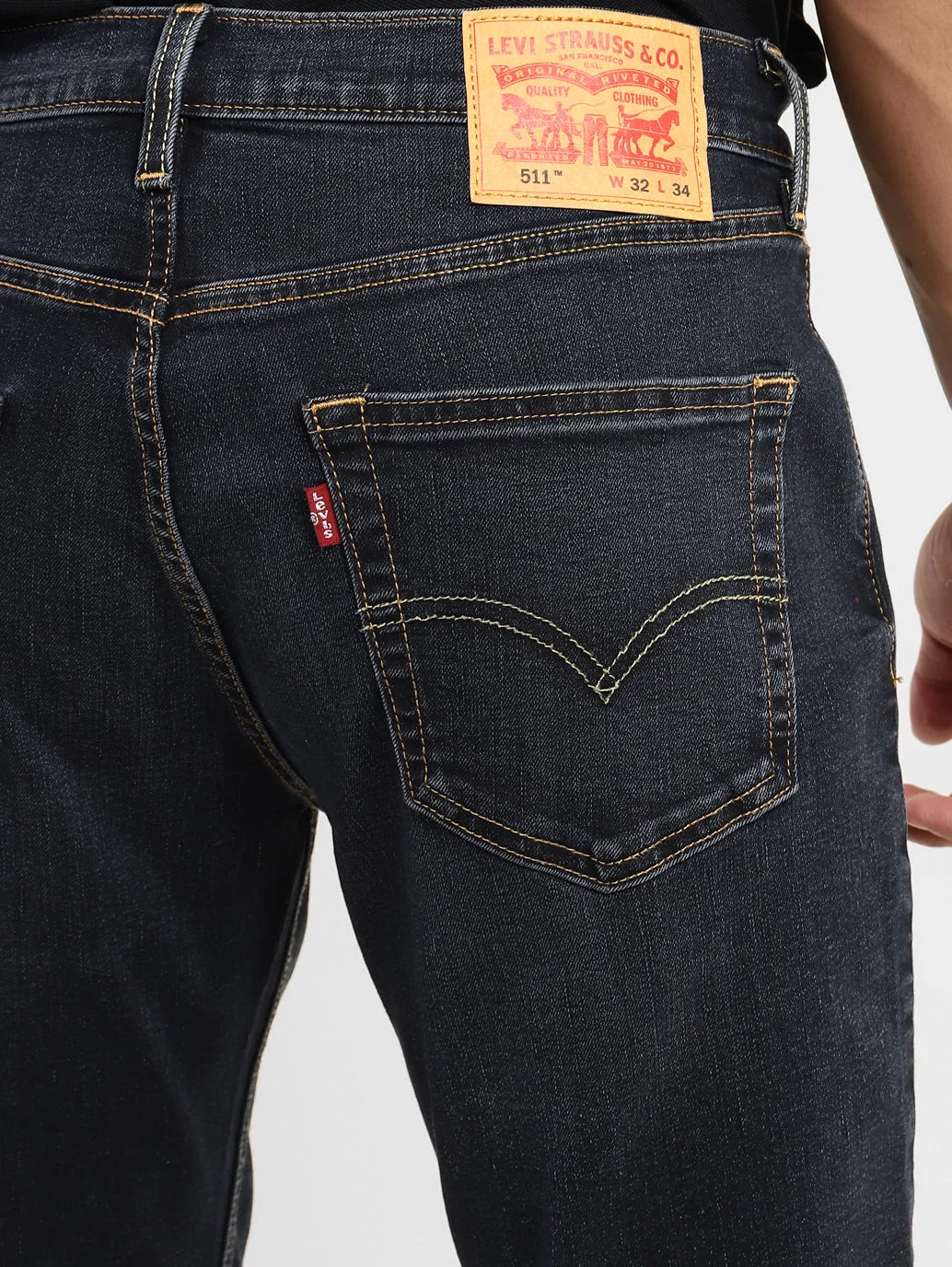 Men's 511 Dark Indigo Slim Fit Mid Rise Jeans