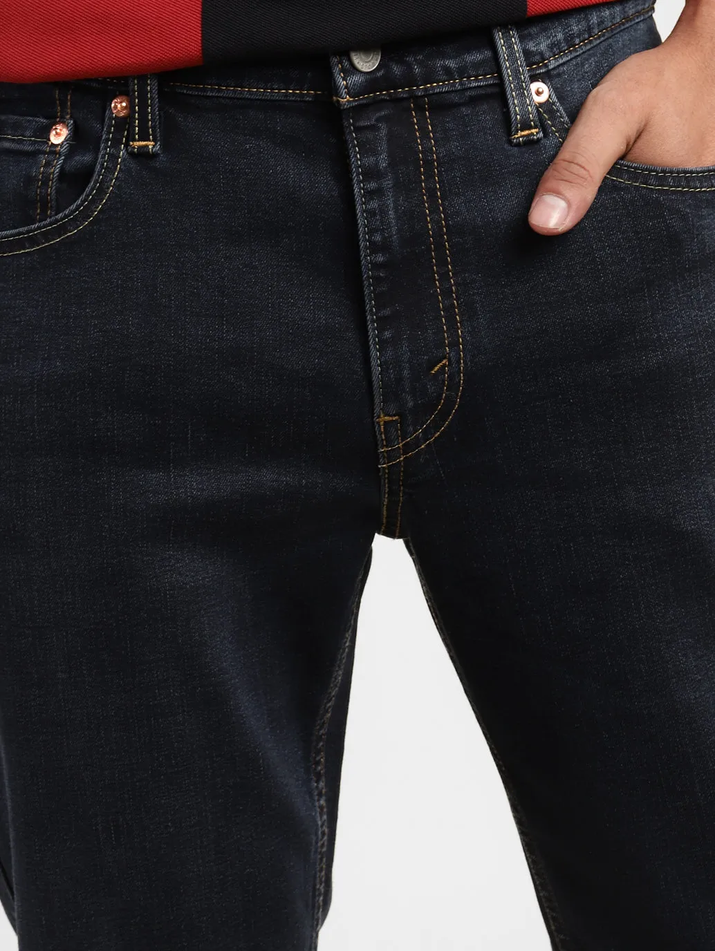 Men's 511 Dark Indigo Slim Fit Mid Rise Jeans