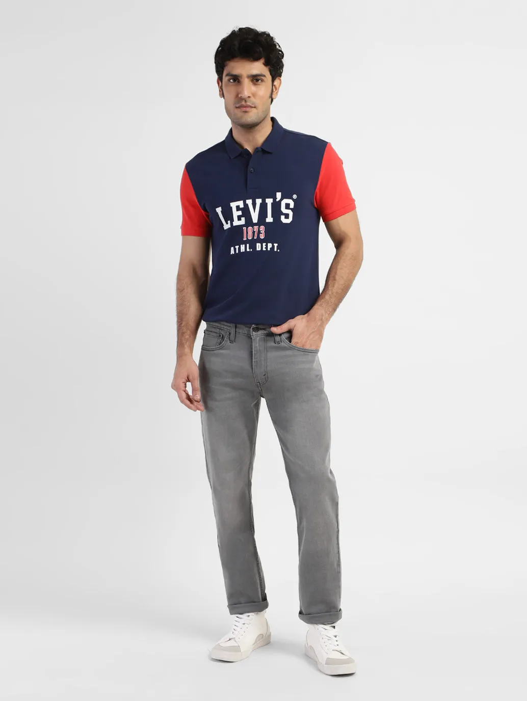Men's 511 Grey Slim Fit Mid Rise Jeans
