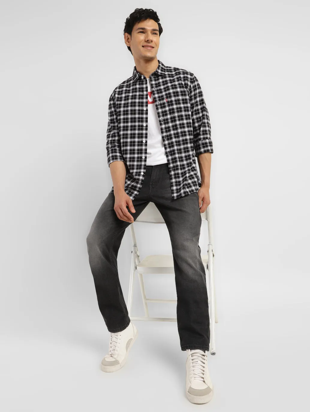 Men's 511 Grey Slim Fit Mid Rise Jeans