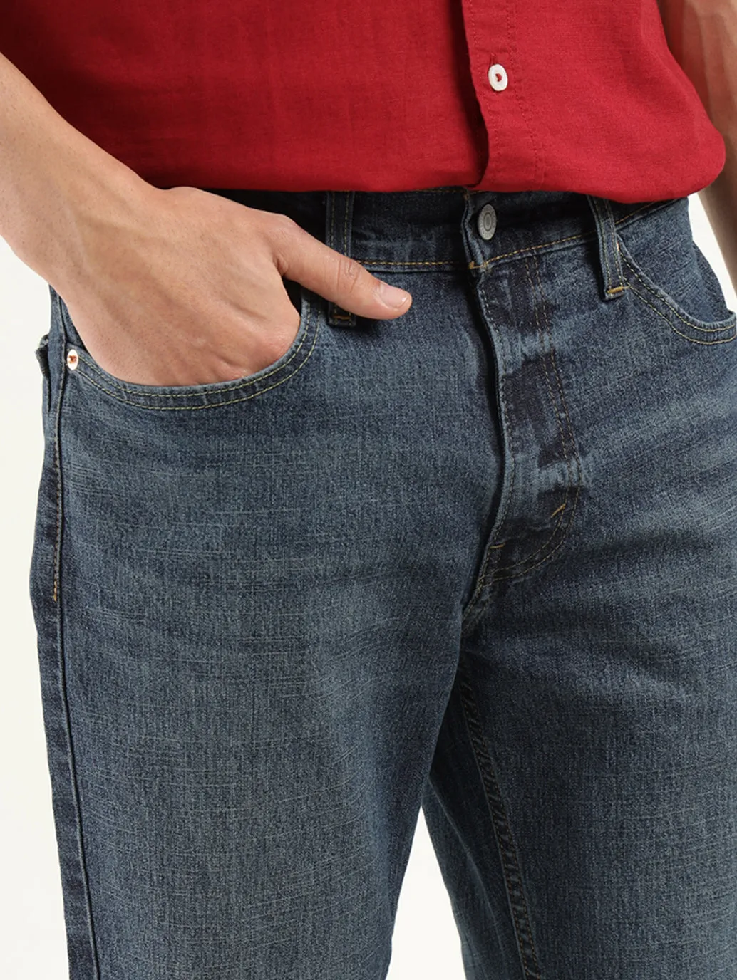 Men's 511 Indigo Slim Fit Mid Rise Jeans