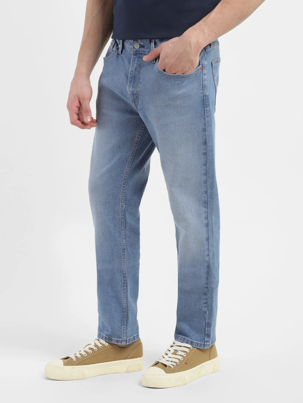 Men's 511 Light Blue Slim Fit Mid Rise Jeans