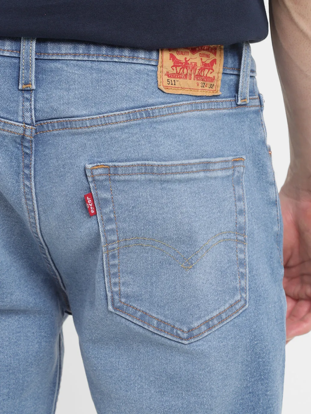 Men's 511 Light Blue Slim Fit Mid Rise Jeans