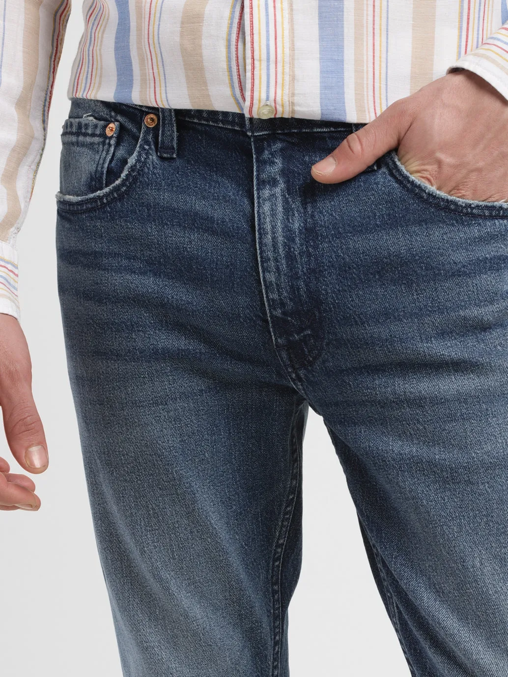 Men's 511 Mid Indigo Slim Fit Mid Rise Jeans