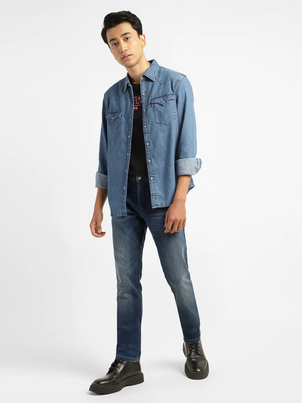 Men's 511 Mid Indigo Slim Fit Mid Rise Jeans