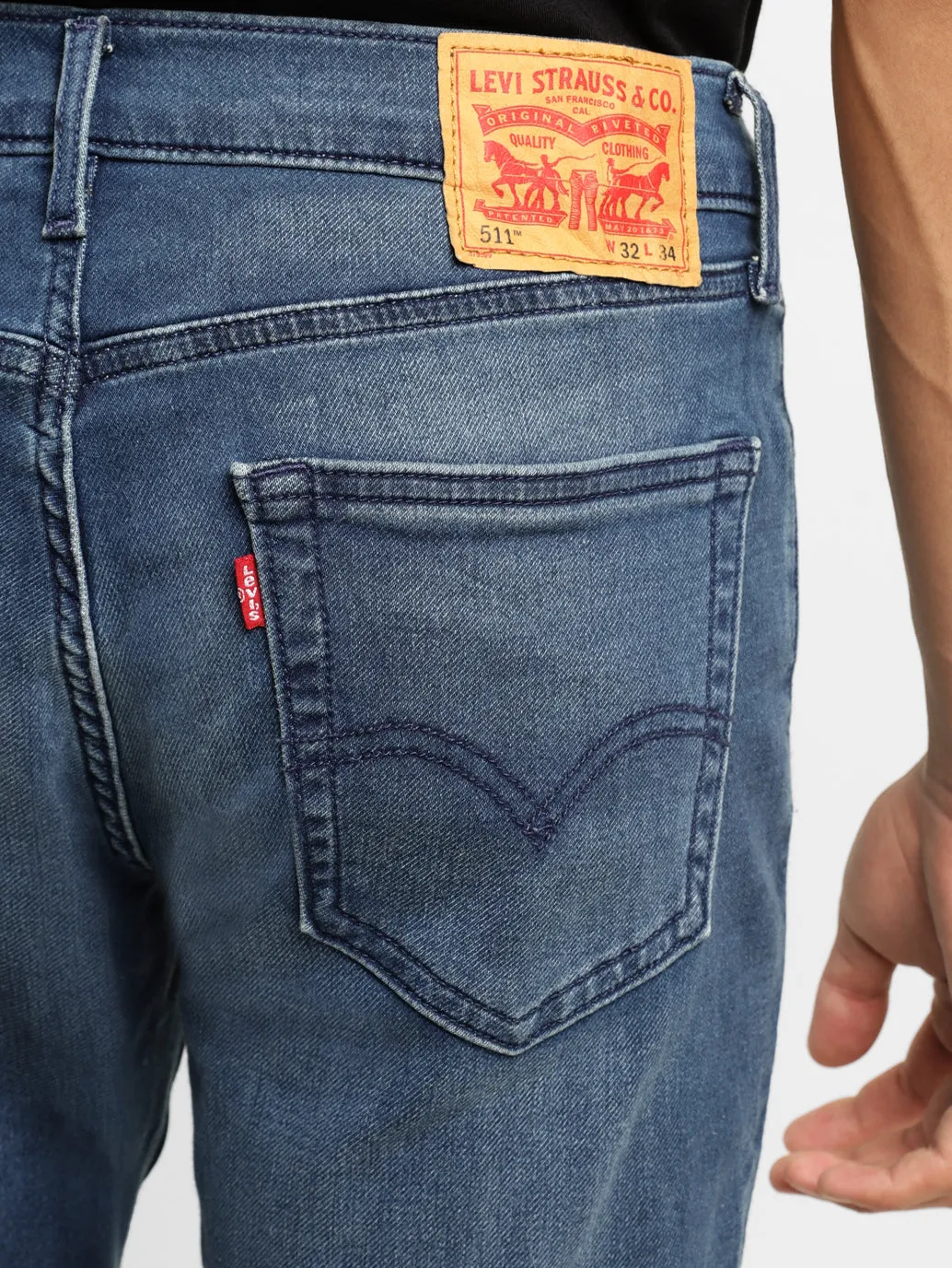 Men's 511 Mid Indigo Slim Fit Mid Rise Jeans