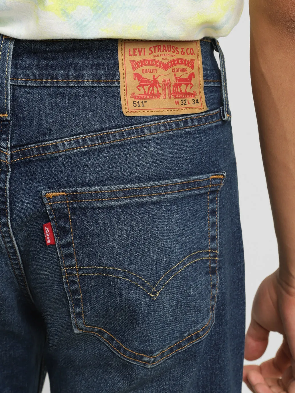 Men's 511 Mid Indigo Slim Fit Mid Rise Jeans