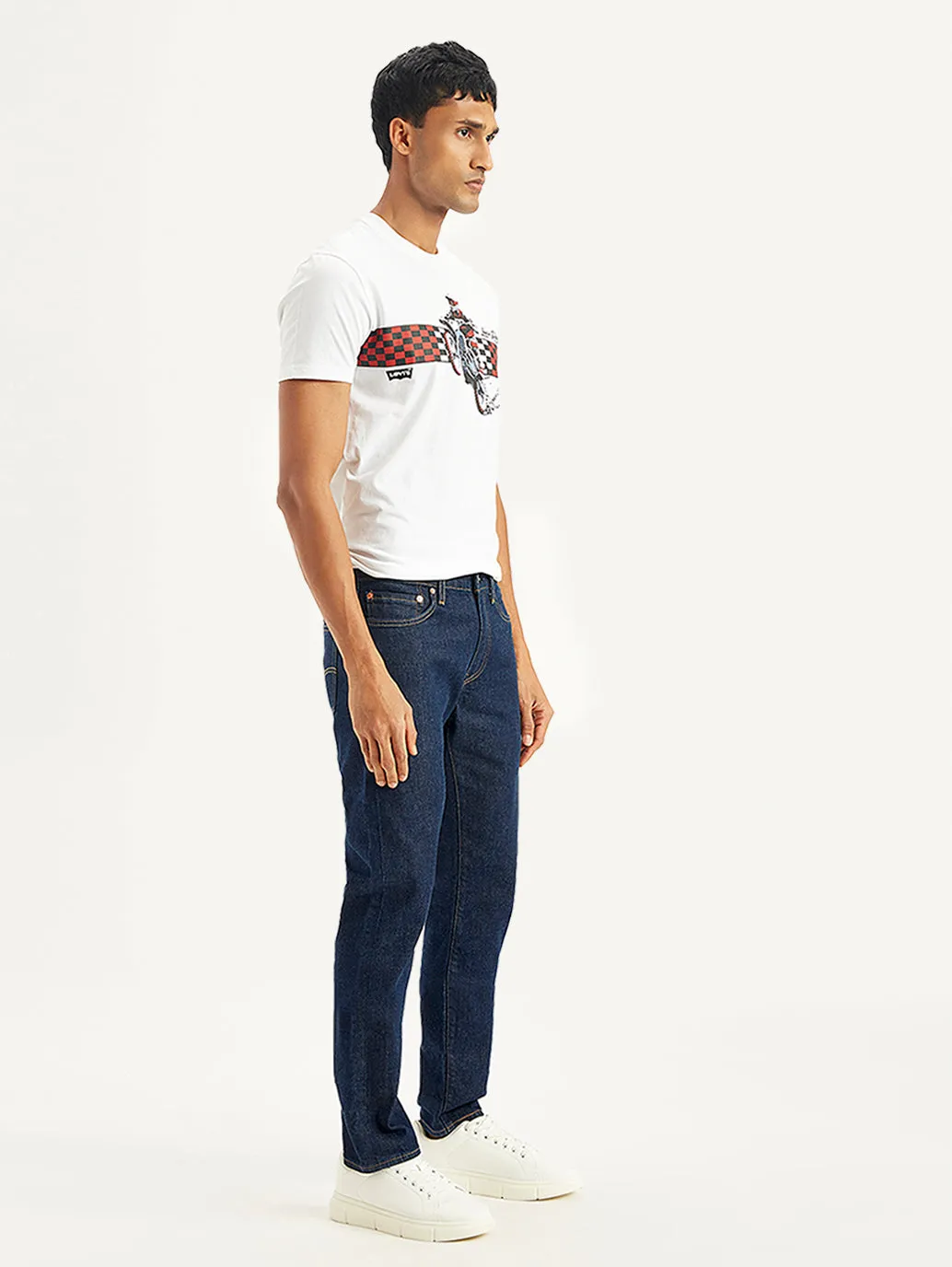 Men's 511 Navy Blue Slim Fit Mid Rise Jeans