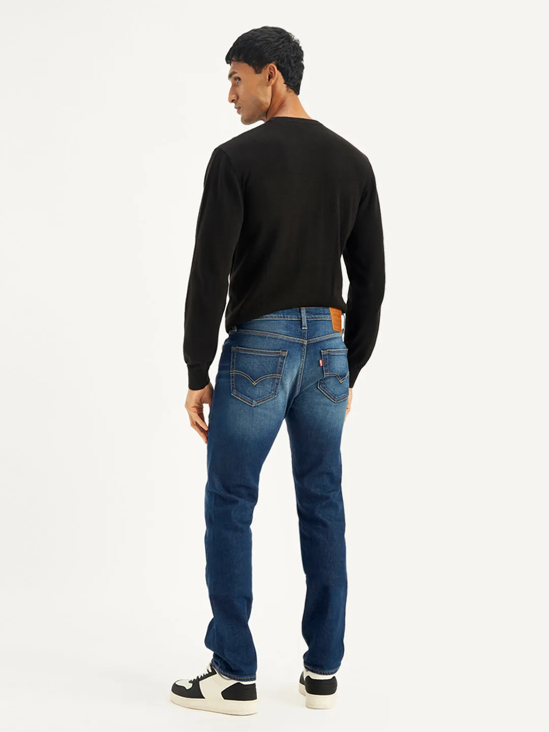 Men's 511 Navy Blue Slim Fit Mid Rise Jeans