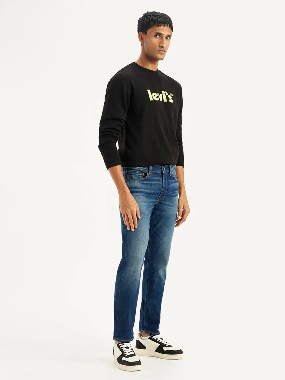 Men's 511 Navy Blue Slim Fit Mid Rise Jeans