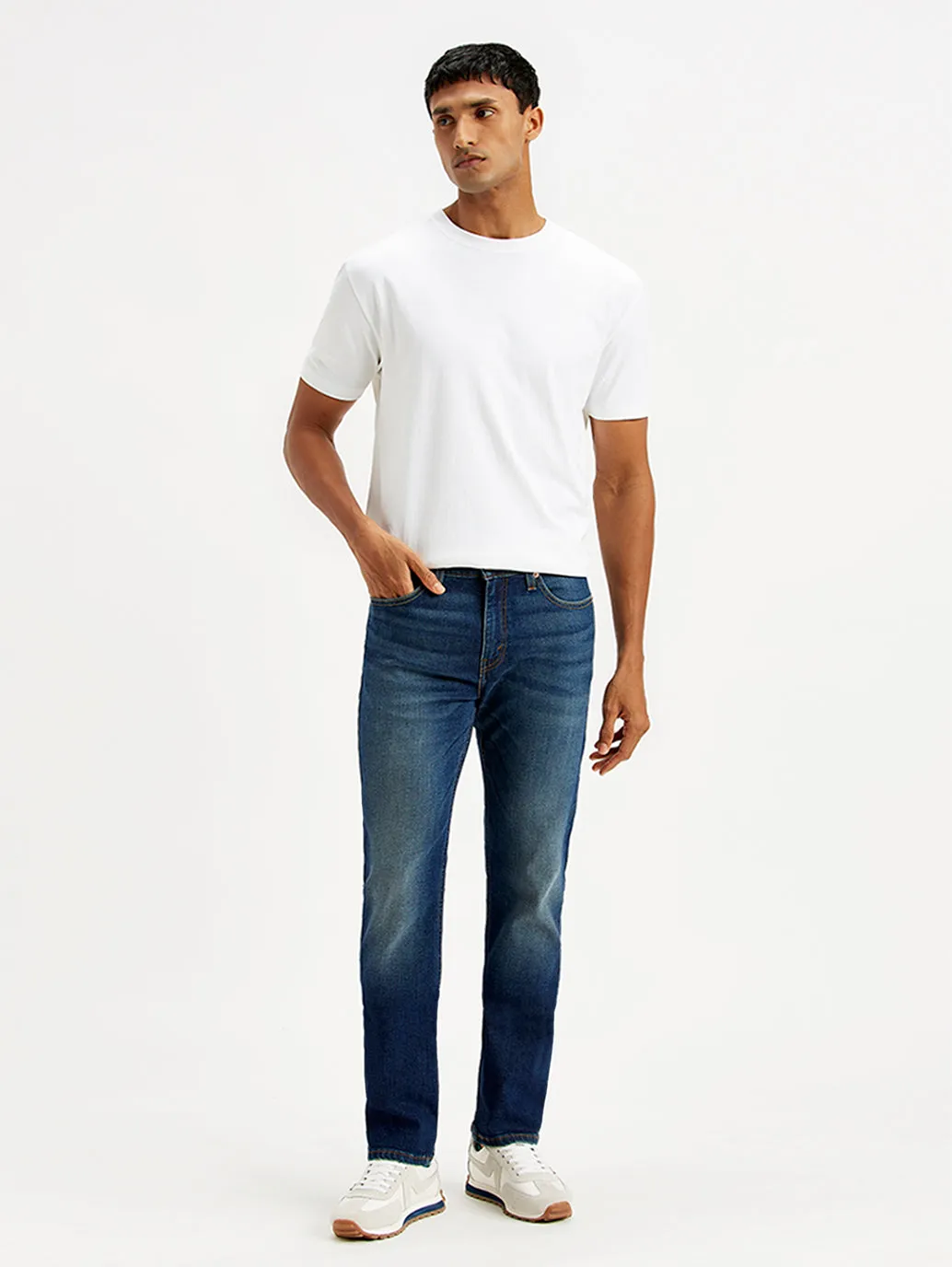 Men's 511 Navy Blue Slim Fit Mid Rise Jeans