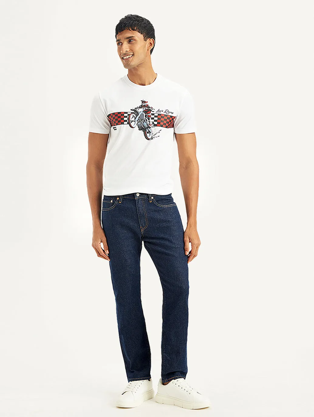 Men's 511 Navy Blue Slim Fit Mid Rise Jeans