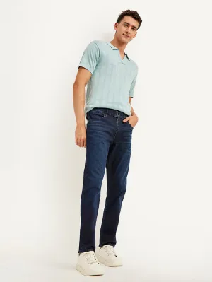 Men's 511 Navy Blue Slim Fit Mid Rise Jeans