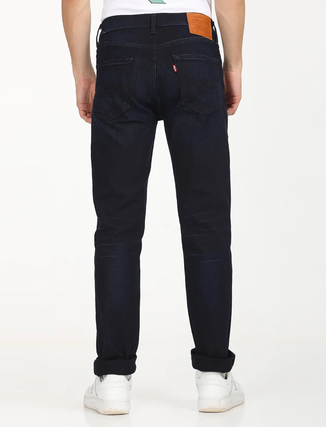 Men's 511 Navy Blue Slim Fit Mid Rise Jeans