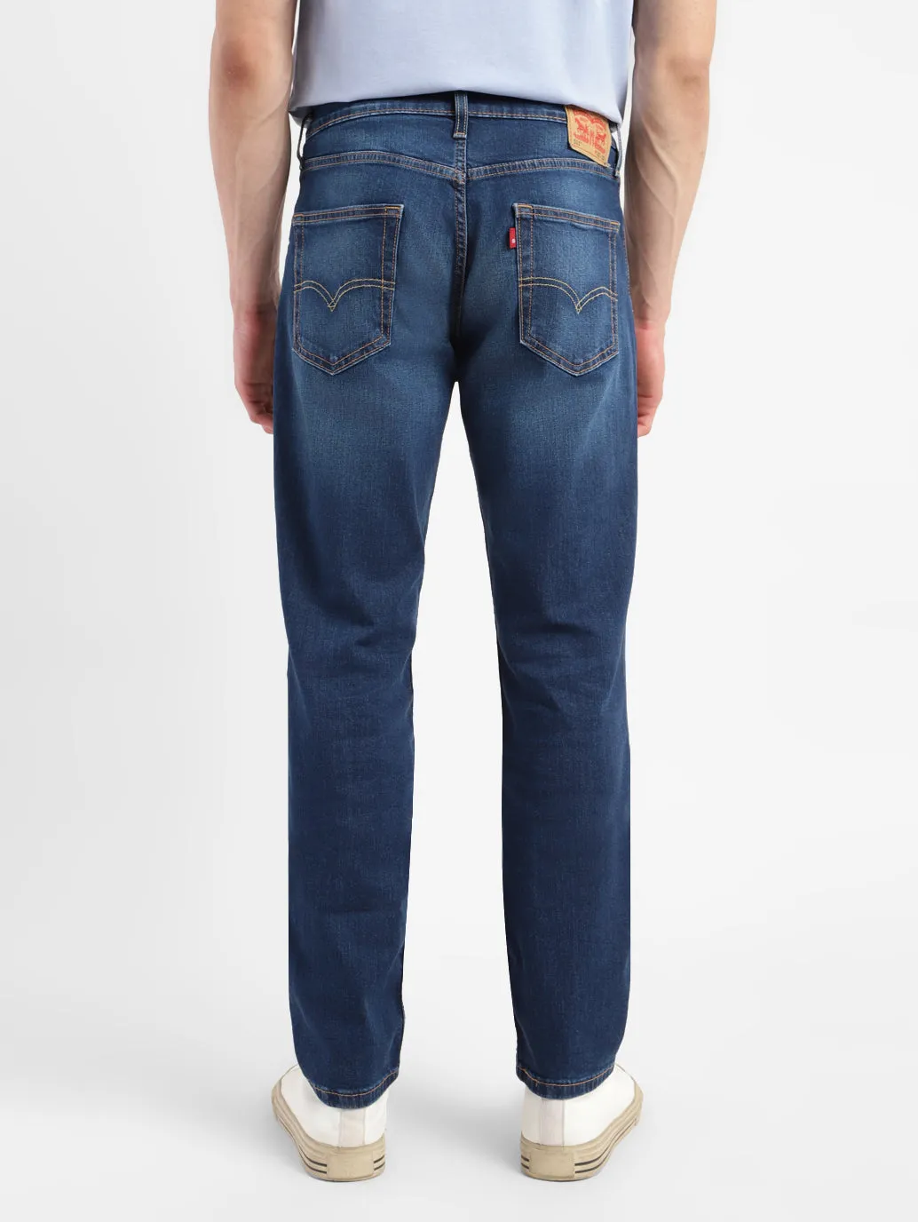 Men's 511 Navy Blue Slim Fit Mid Rise Jeans