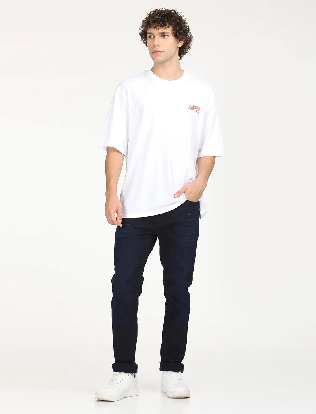 Men's 511 Navy Blue Slim Fit Mid Rise Jeans