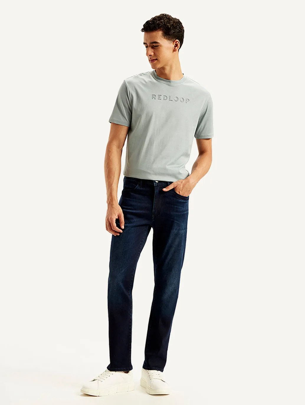 Men's 511 Navy Blue Slim Fit Mid Rise Jeans