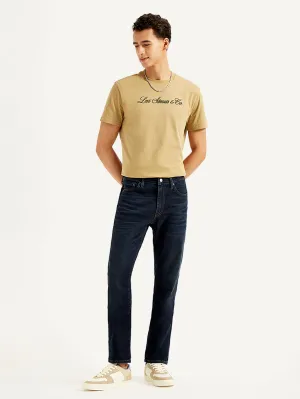Men's 511 Navy Blue Slim Fit Mid Rise Jeans