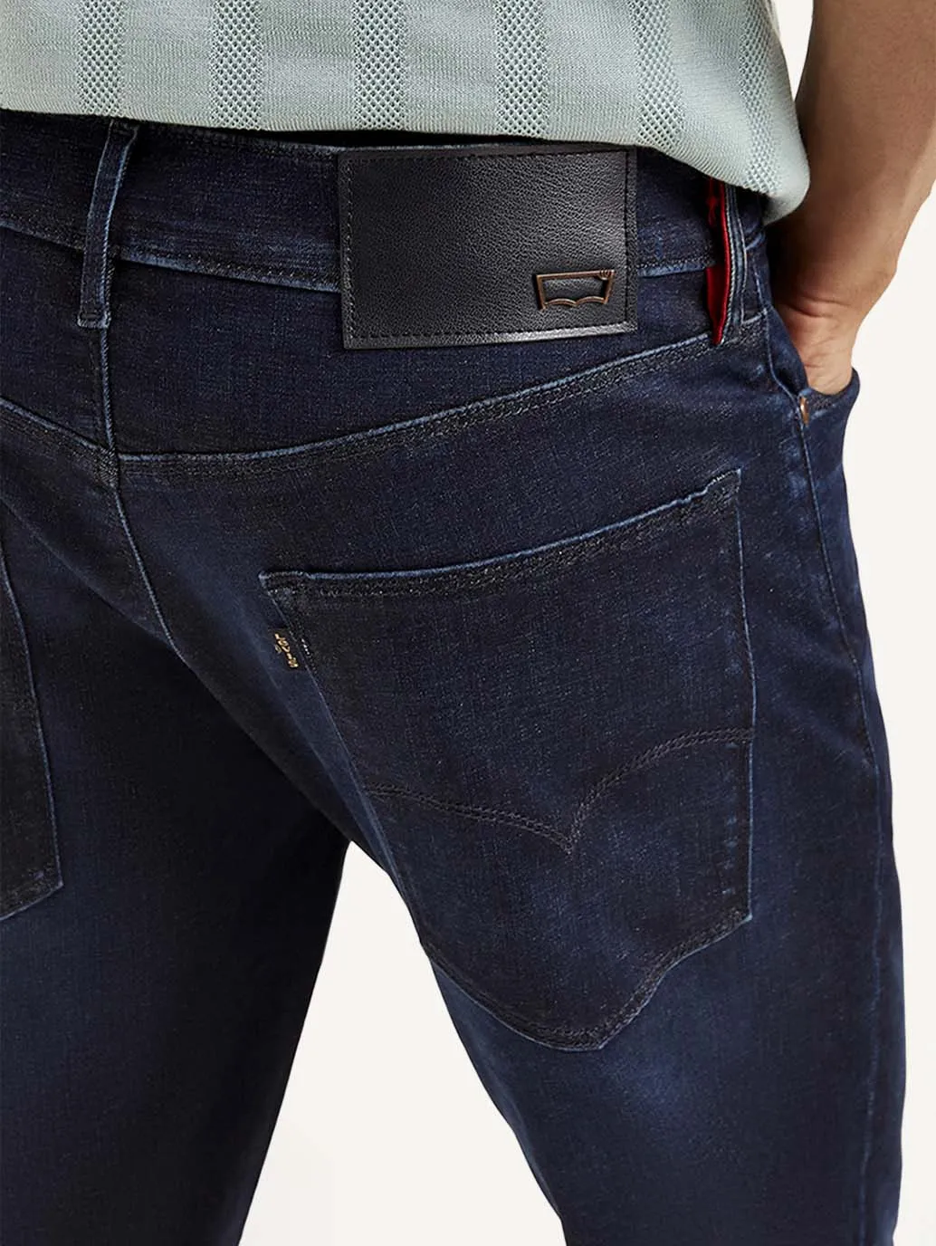 Men's 511 Navy Blue Slim Fit Mid Rise Jeans