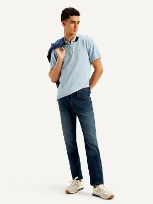 Men's 511 Navy Blue Slim Fit Mid Rise Jeans