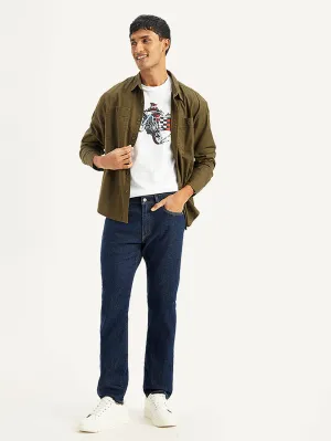 Men's 511 Navy Blue Slim Fit Mid Rise Jeans