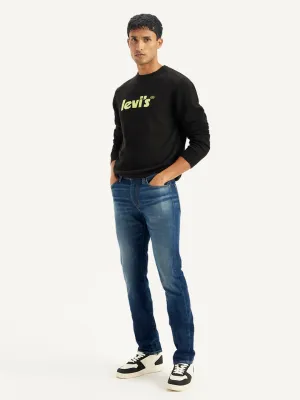 Men's 511 Navy Blue Slim Fit Mid Rise Jeans