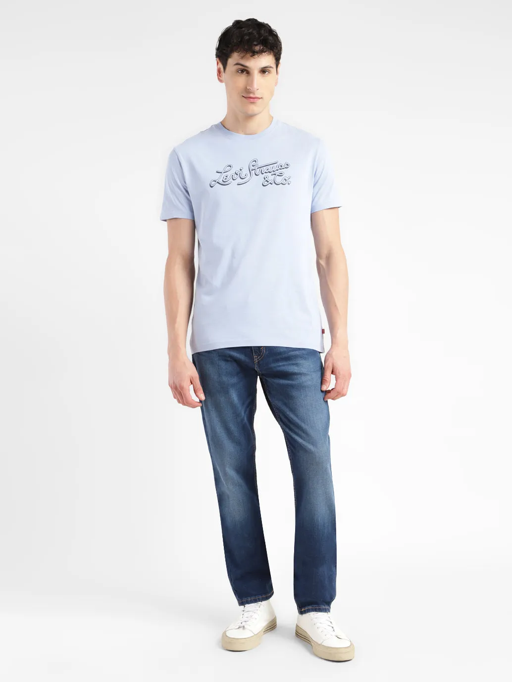 Men's 511 Navy Blue Slim Fit Mid Rise Jeans