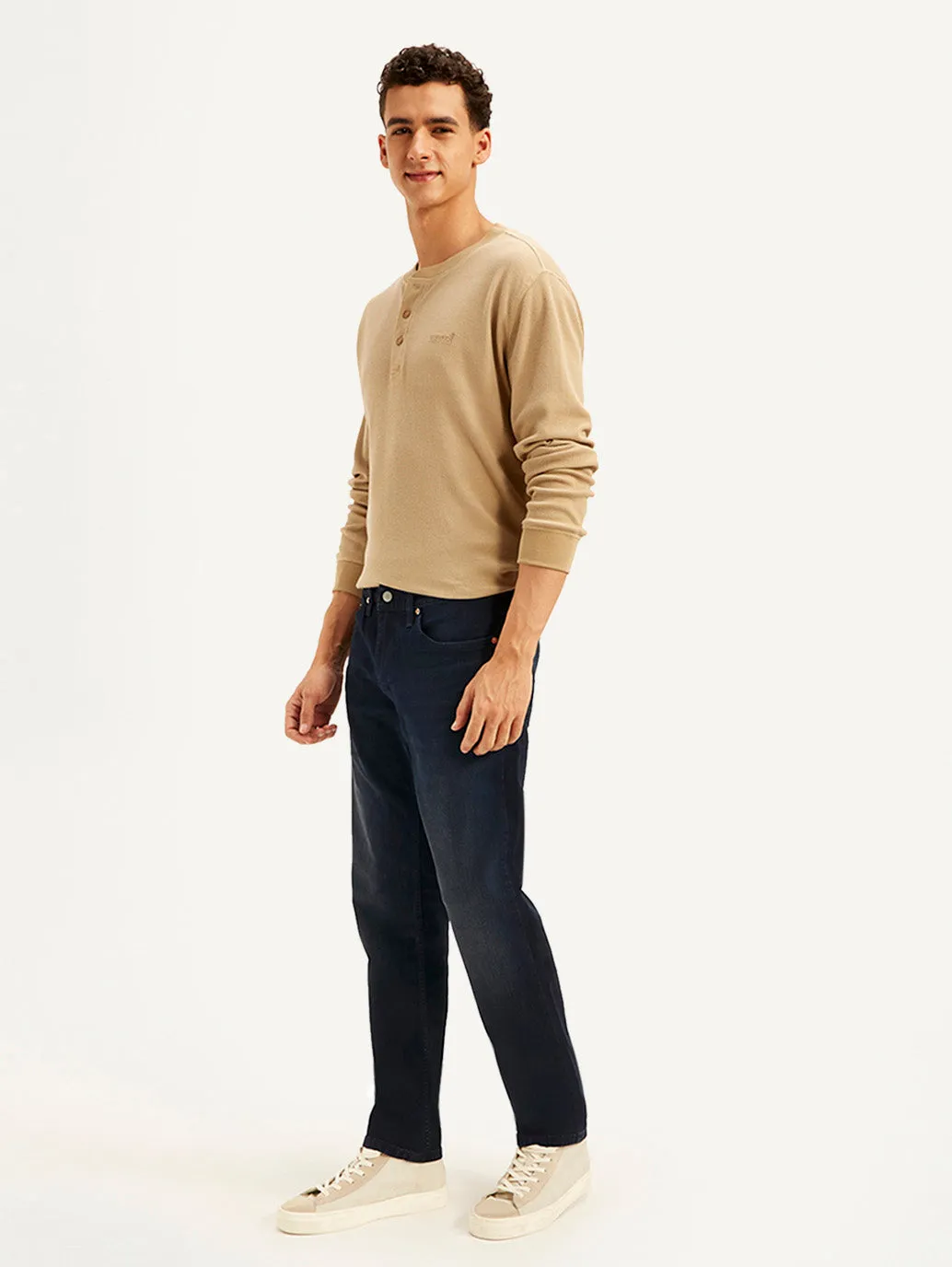 Men's 511 Navy Blue Slim Fit Mid Rise Jeans