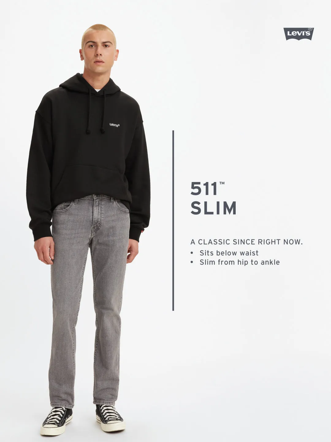Men's 511 Navy Blue Slim Fit Mid Rise Jeans