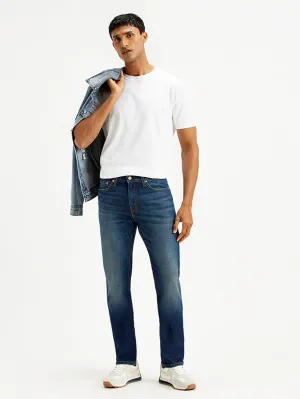 Men's 511 Navy Blue Slim Fit Mid Rise Jeans