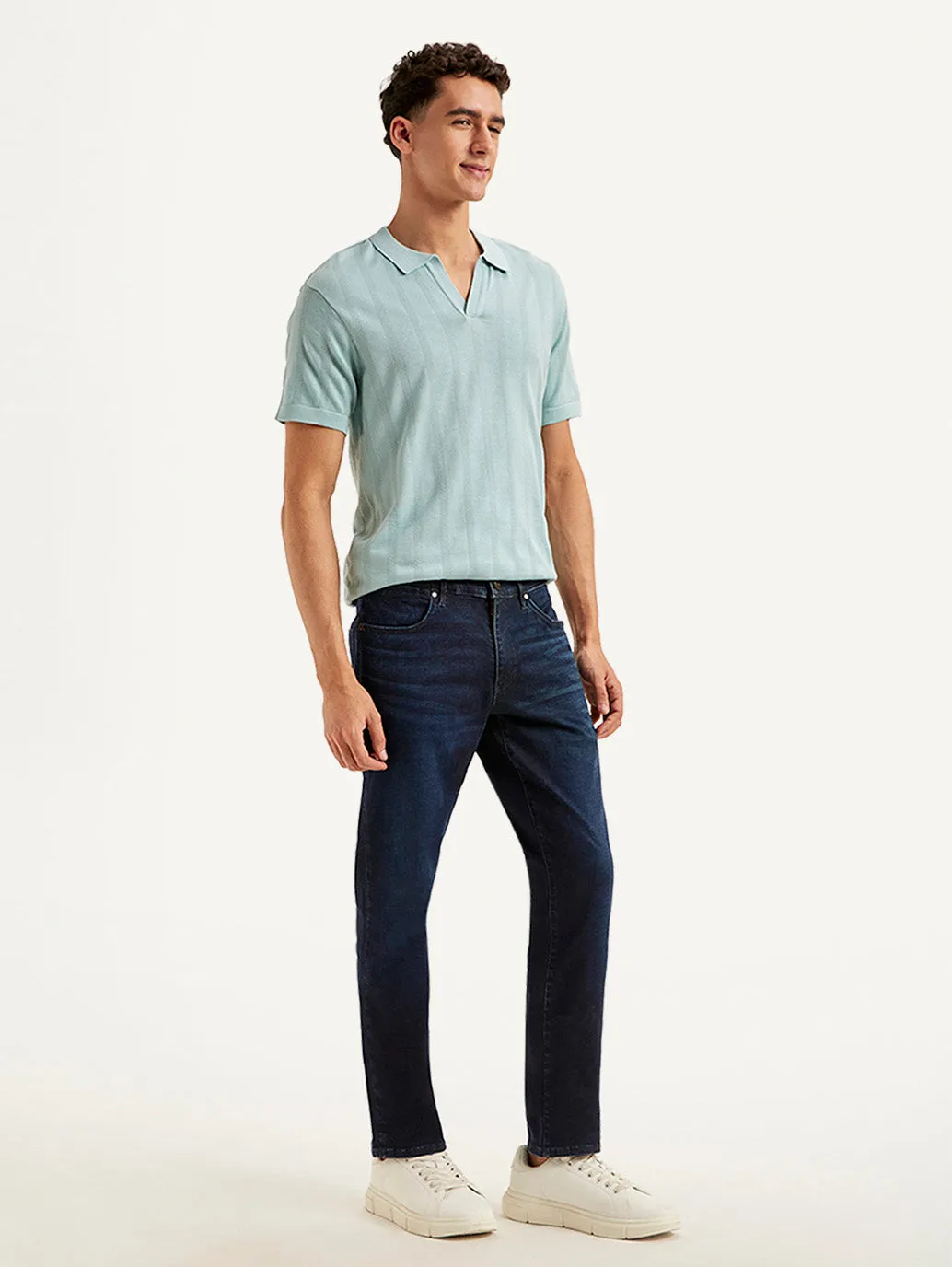 Men's 511 Navy Blue Slim Fit Mid Rise Jeans