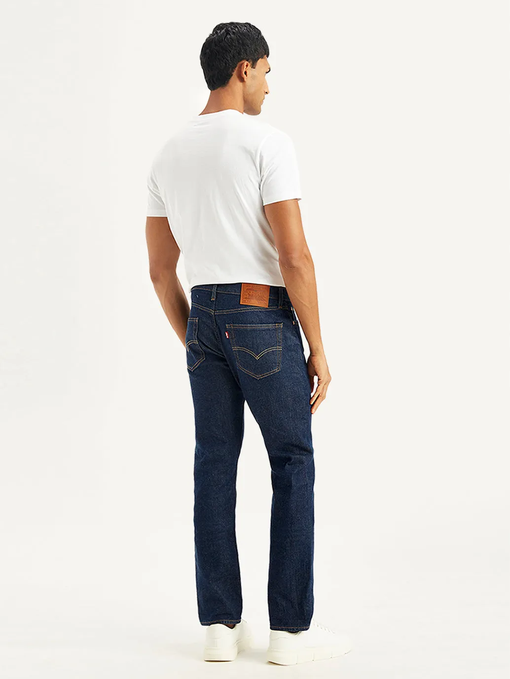 Men's 511 Navy Blue Slim Fit Mid Rise Jeans
