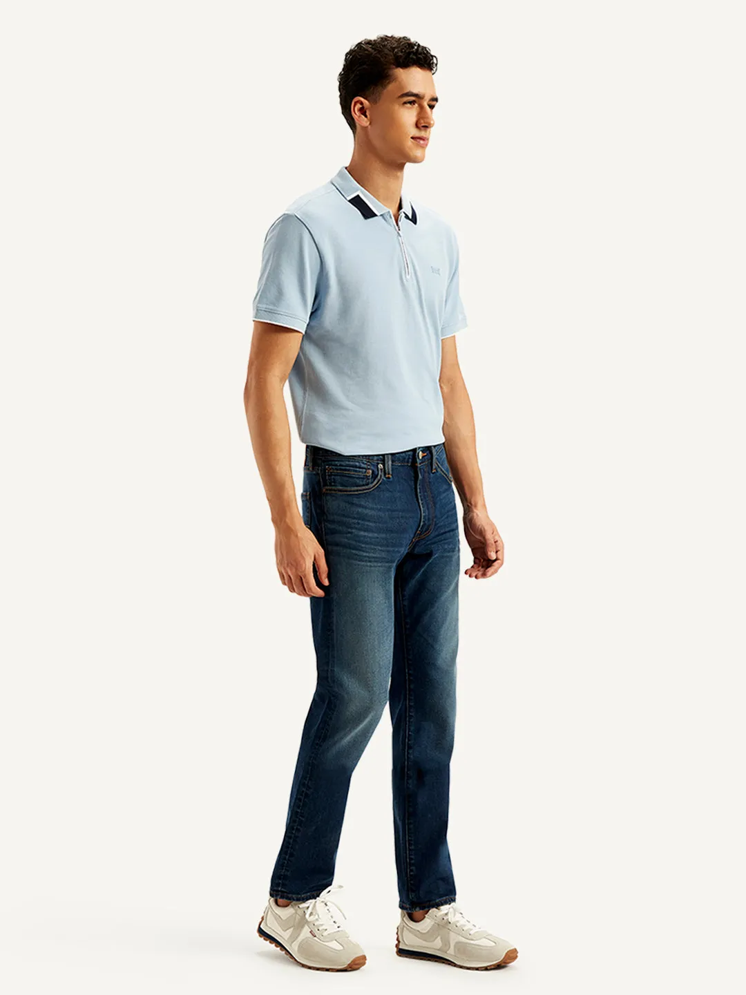 Men's 511 Navy Blue Slim Fit Mid Rise Jeans