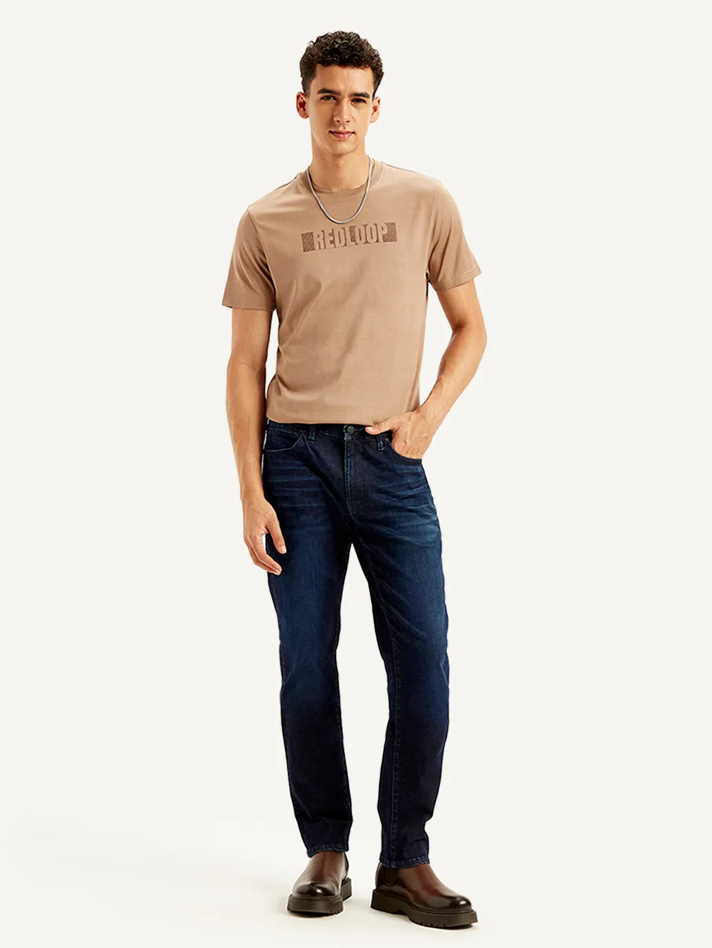 Men's 511 Navy Blue Slim Fit Mid Rise Jeans
