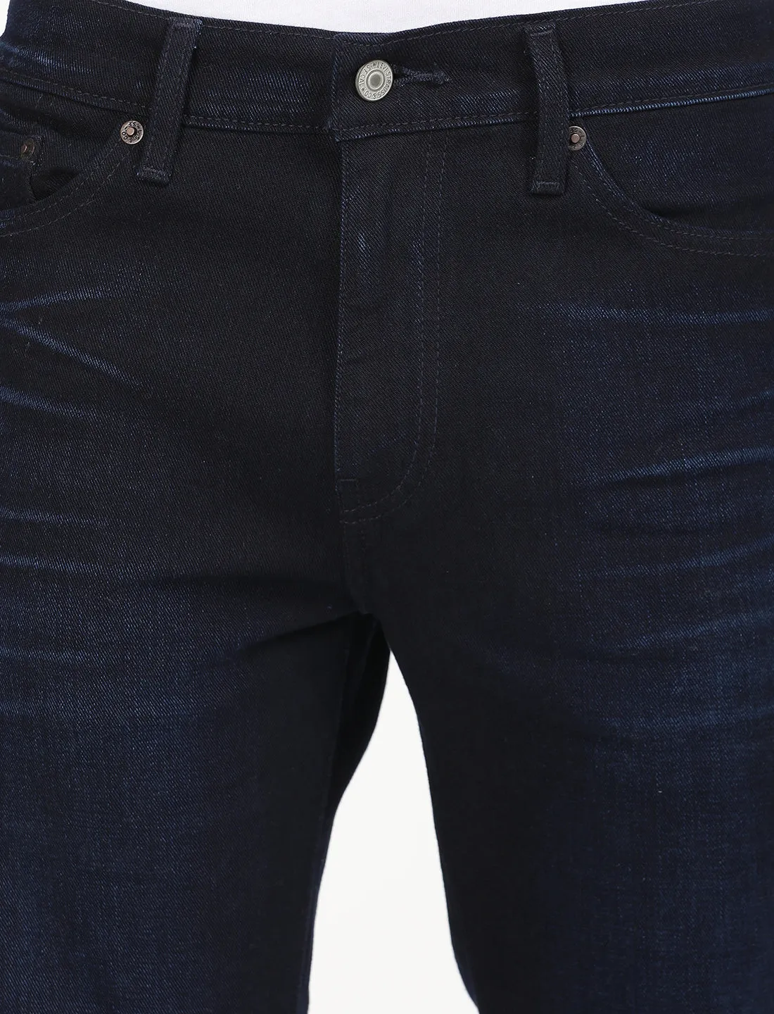 Men's 511 Navy Blue Slim Fit Mid Rise Jeans