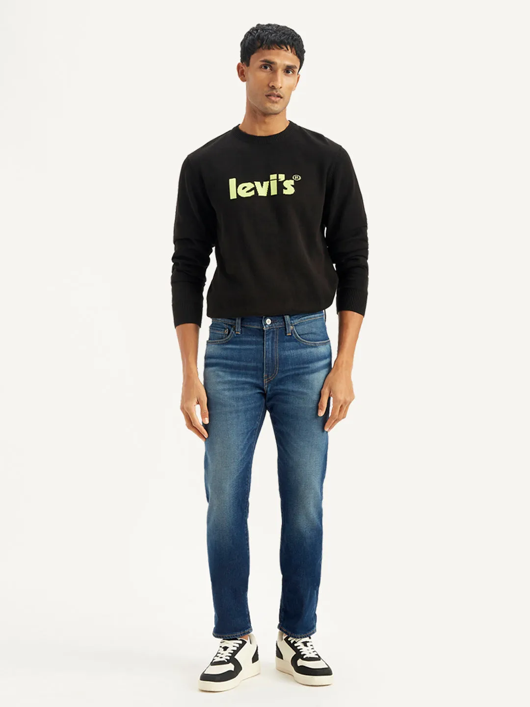 Men's 511 Navy Blue Slim Fit Mid Rise Jeans
