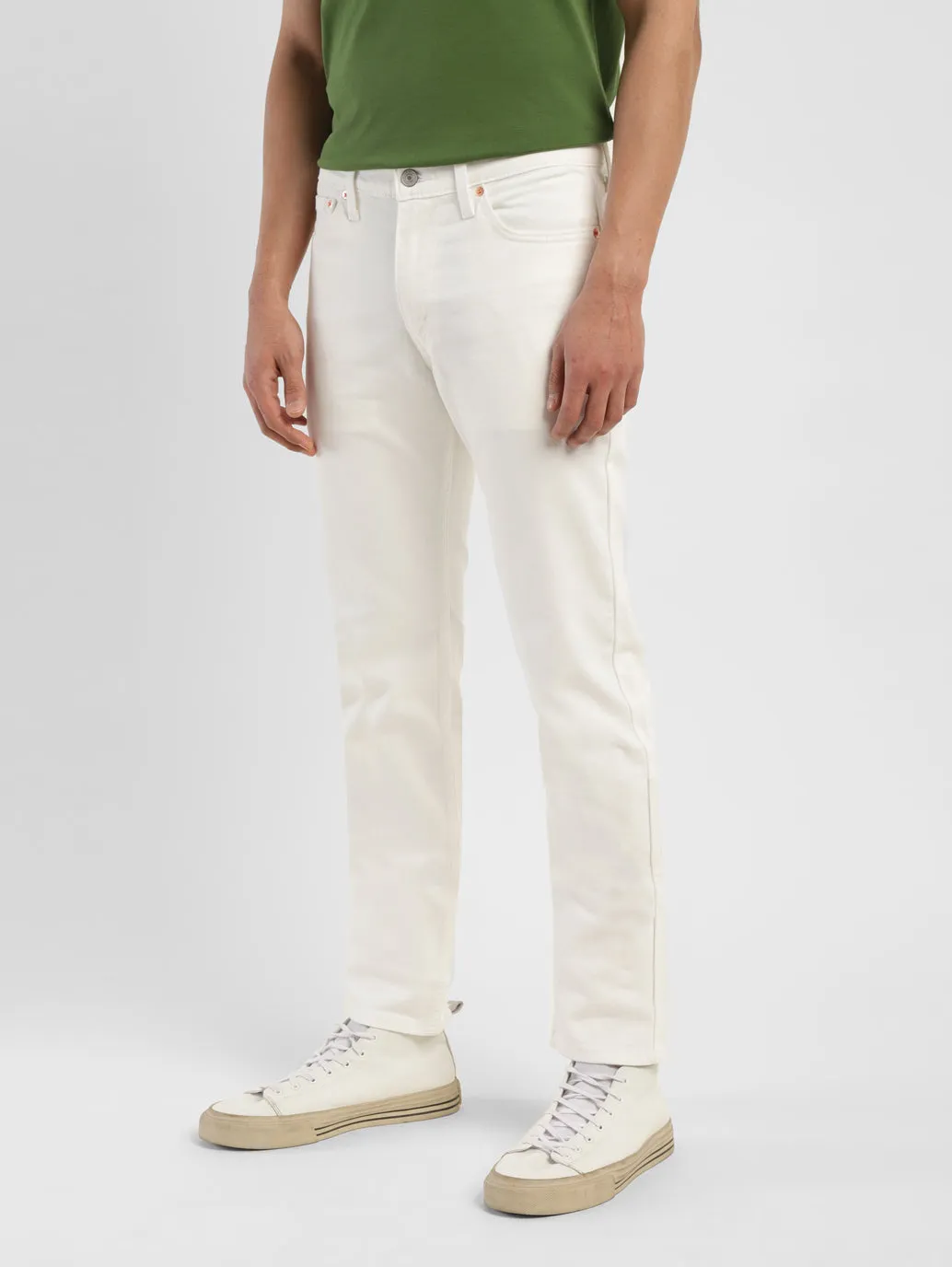 Men's 511 White Slim Fit Mid Rise Jeans