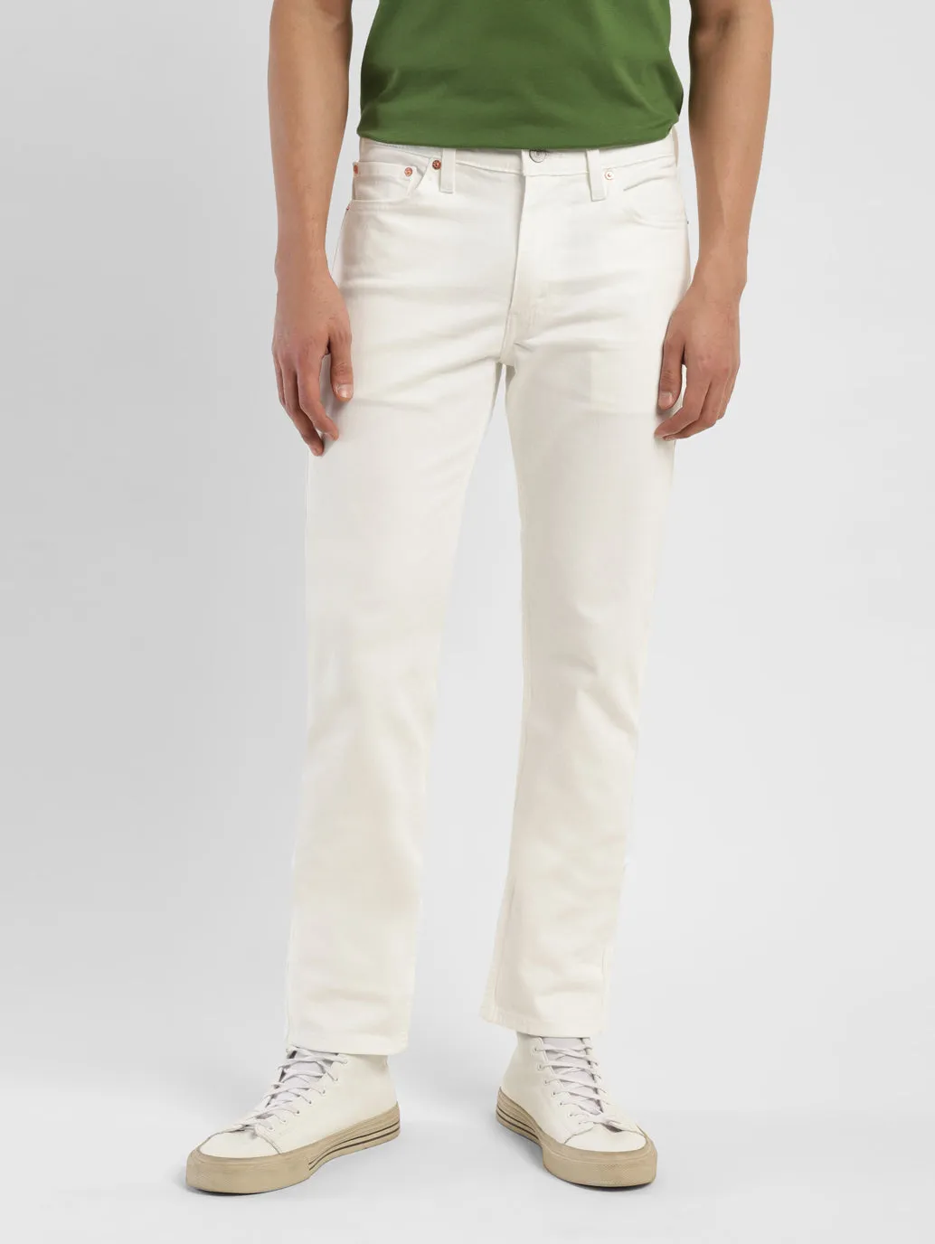 Men's 511 White Slim Fit Mid Rise Jeans